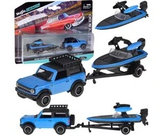 Jokomisiada Maisto Licensed Metal Car Ford Bronco 2021 Boat 1:64 ZA5969