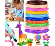 Jokomisiada Mega set of filamentas refills PCL for 3D pens 10 colors 50m ZA6148