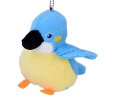 Jokomisiada Mėlyna Felek Plush Bird with Squeaker and Pendant, 13 cm ZA6426