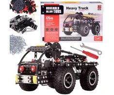 Jokomisiada Metal construction blocks off-road TRUCK + tools 475pcs ZA5899