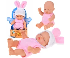 Jokomisiada Mini Baby Doll Bunny 11 cm Movable Arms, Legs and Head ZA6454