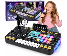 Jokomisiada MIXER DJ Controller Illuminated console for children + microphone ZA6303