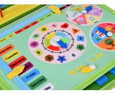 Jokomisiada Montessori clock ZA6022 educational manipulative book