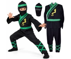 Jokomisiada NINJA costume - fancy dress for carnival and Halloween. Size M ZA6296