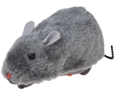 Jokomisiada Pilkas Furry RC Mouse Remote-Controlled Toy 27 MHz RC0758