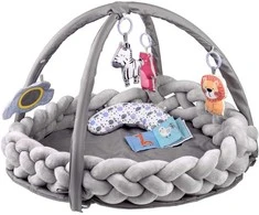 Jokomisiada Play mat with arch and toys + braided braid OTULACZ ZA5875