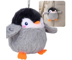 Jokomisiada Plush Penguin with Squeaker, Backpack Pendant, 11 cm ZA6426