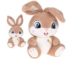 Jokomisiada Plush rabbit 40 cm. Charming ruda CARAMEL with foldable ears ZA5922