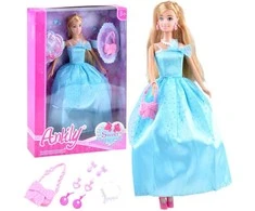 Jokomisiada Princess doll in a ball gown with earrings ZA3481NI