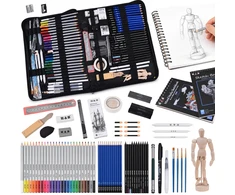 Jokomisiada Professional Art Set for Drawing and Sketching 100pcs H&amp;B AP0129