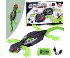 Jokomisiada Remote Control Gecko Lizard – Drives on the Floor and Climbs Walls RC0753