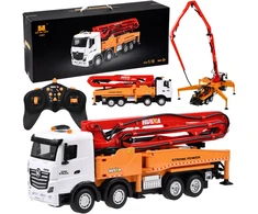 Jokomisiada Remote-Controlled Concrete Pump Truck RC 1:18 with Lights and Sound RC0787