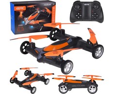 Jokomisiada Remote-controlled Dronas Quadcopter with camera 2 in 1 Flying + Driving RC0725 PO