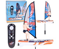 Jokomisiada Remote-controlled, luminous WINDSURFER floating with remote control RC0740
