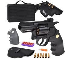 Jokomisiada Žaislinis pistoletas REVOLVER – metalinis, automatinis, su keičiamais elementais ZA6410