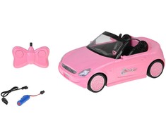 Jokomisiada Rožinė RC Convertible Car with Lights and Remote Control RC0713