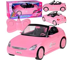 Jokomisiada Rožinė RC Convertible Car with Lights and Remote Control RC0713