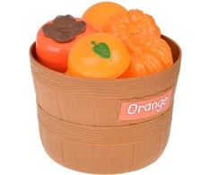 Jokomisiada Set for cutting vegetables and fruits with Velcro + learning colors - 34 pieces ZA5904