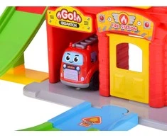 Jokomisiada Set of car garage with driveway FIRE BRIGADE + fire truck ZA5691