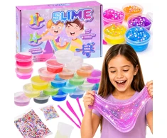 Jokomisiada Slime Making Kit 32 Pieces 26 Colors Slime Accessories ZA6428