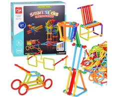 Jokomisiada Smart Sticks Construction Set with Sticks and Connectors, 300 Pieces ZA6325