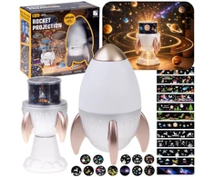 Jokomisiada Star Projektorius Space Rocket Night Light Bluetooth ZA6314