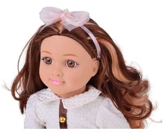 Jokomisiada Large, cute 48cm doll in a dress + built-in melody and soft body ZA5842