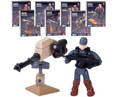 Jokomisiada SWAT policeman blocks, movable figure, soldier, modelis to assemble ZA5724