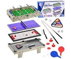 Jokomisiada Table football, air hockey, ping-pong, billiards 4 in 1 GR0770