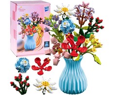 Jokomisiada Technical blocks Bouquet of 8 wild flowers in a vase 699 pieces ZA5891