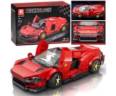 Jokomisiada Technical blocks Futuristic car Raudonas lifting doors 275 pieces ZA5794