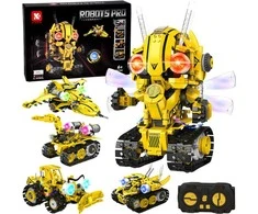 Jokomisiada Technical Blocks Robots Pro 5-in-1 rinkinys Nuotolinio valdymo pultas + LED lemputė, 673 vnt. RC0743