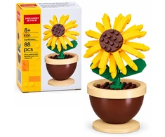 Jokomisiada Technical blocks Series: Flowers in a mini pot SUNFLOWER 88pcs ZA6289 A