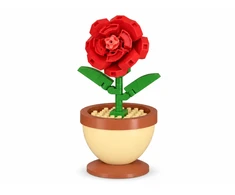 Jokomisiada Technical blocks Series: Flowers in a mini pot Raudonas ROSE 99pcs ZA6289 B