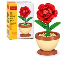 Jokomisiada Technical blocks Series: Flowers in a mini pot Raudonas ROSE 99pcs ZA6289 B