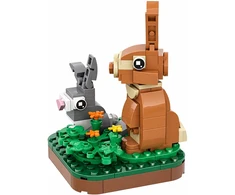 Jokomisiada Technical blocks Series: Wild land animals RABBIT 131pcs ZA5852 F