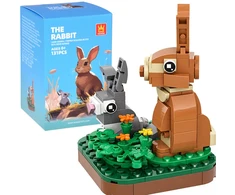 Jokomisiada Technical blocks Series: Wild land animals RABBIT 131pcs ZA5852 F