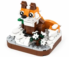 Jokomisiada Technical blocks Series: Wild land animals LIS 142pcs ZA5852 C