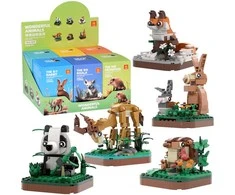 Jokomisiada Technical blocks Series: Wild land animals - over 100 pieces ZA5852