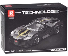 Jokomisiada Technical blocks Sports car Juodas LUXURY hypercar 298-pcs ZA5785