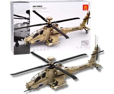 Jokomisiada Technical Building Blocks Combat Helicopter AH-64 Helicopter Blocks 259 pcs ZA5676