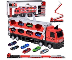 Jokomisiada TIR transporter trailer, foldable, 200 cm + 6 cars, two-level construction, ZA6587