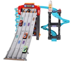 Jokomisiada Two-story car garage 4 in 1, launcher, parking, elevator, station + 8x vehicles ZA6353