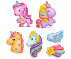 Jokomisiada UNICORN Glitter Magnet Making Kit - DIY Magnets ZA6406