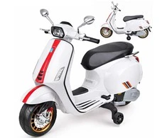 Jokomisiada VESPA electric scooter motor with battery for children melodies PA0344