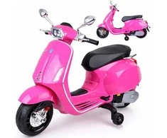 Jokomisiada VESPA electric scooter motor with battery for children melodies PA0344