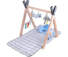 Jokomisiada Wooden Baby Gym Educational Play Mat for Infants ZA5882
