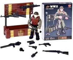 Jokomisiada WWII soldier figures, modelis to assemble, 28 pieces, ZA5723