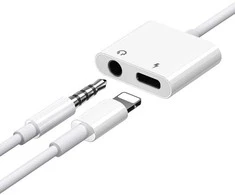 Garso adapteris 3.5 mm Joyroom S-Y104 (baltas)
