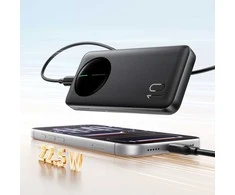 Joyroom JR-PBF12 Pro Powerbank 22.5W 10000mAh with Digital Ekranas 2x USB-A 1x USB-C - Juodas